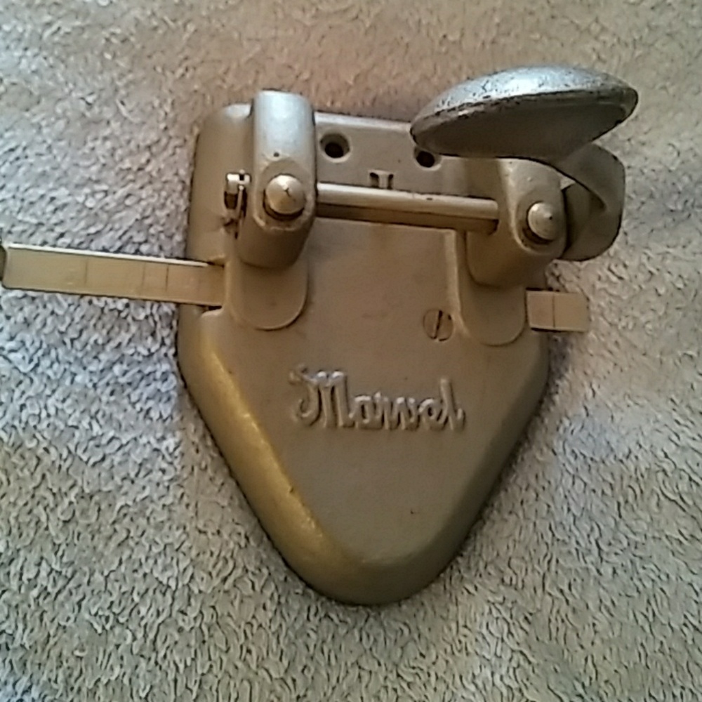 1950 hand crafted two hole paper punch